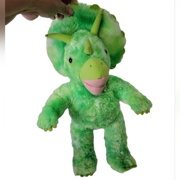 Build a Bear green  Triceratops Dinosaur plush stuffed animal 18" - Picture 3 of 5
